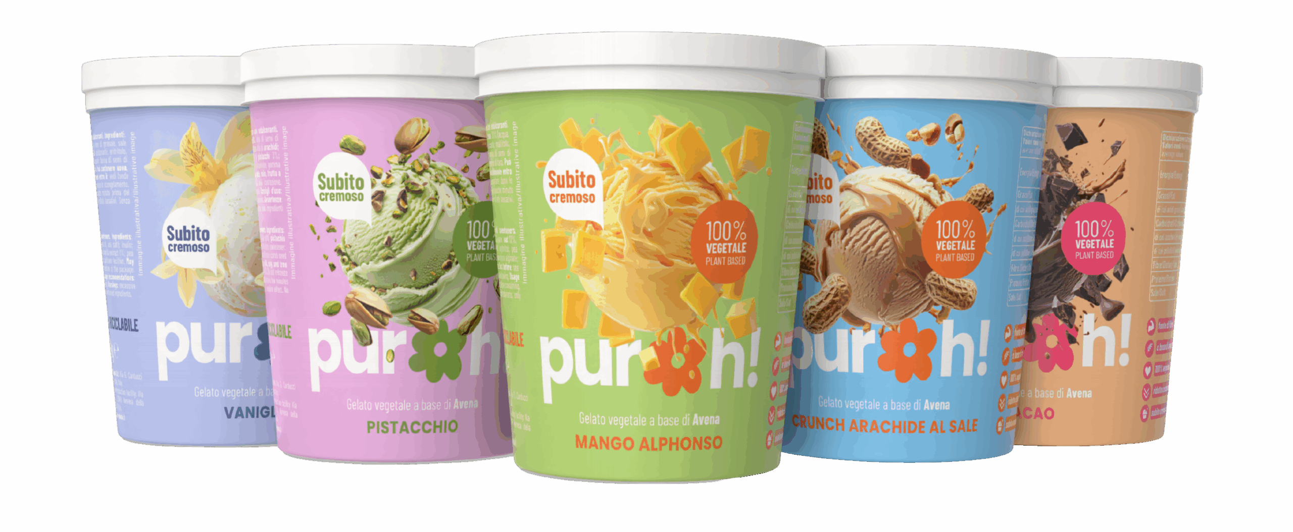 linea plant based puroh gelato