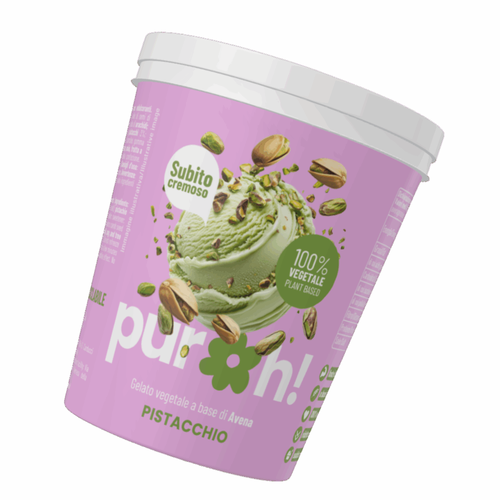 gelato puroh gusto pistacchio plant based