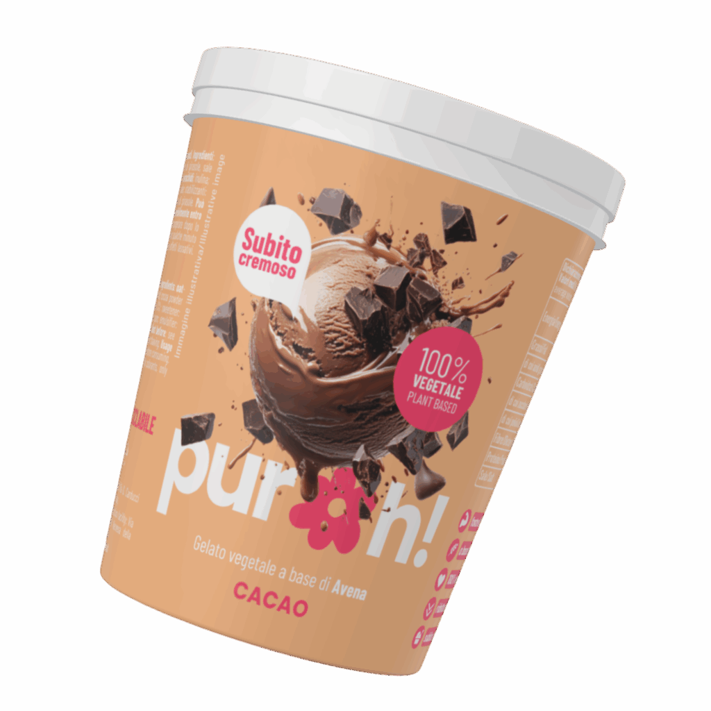 gelato puroh gusto cacao plant based