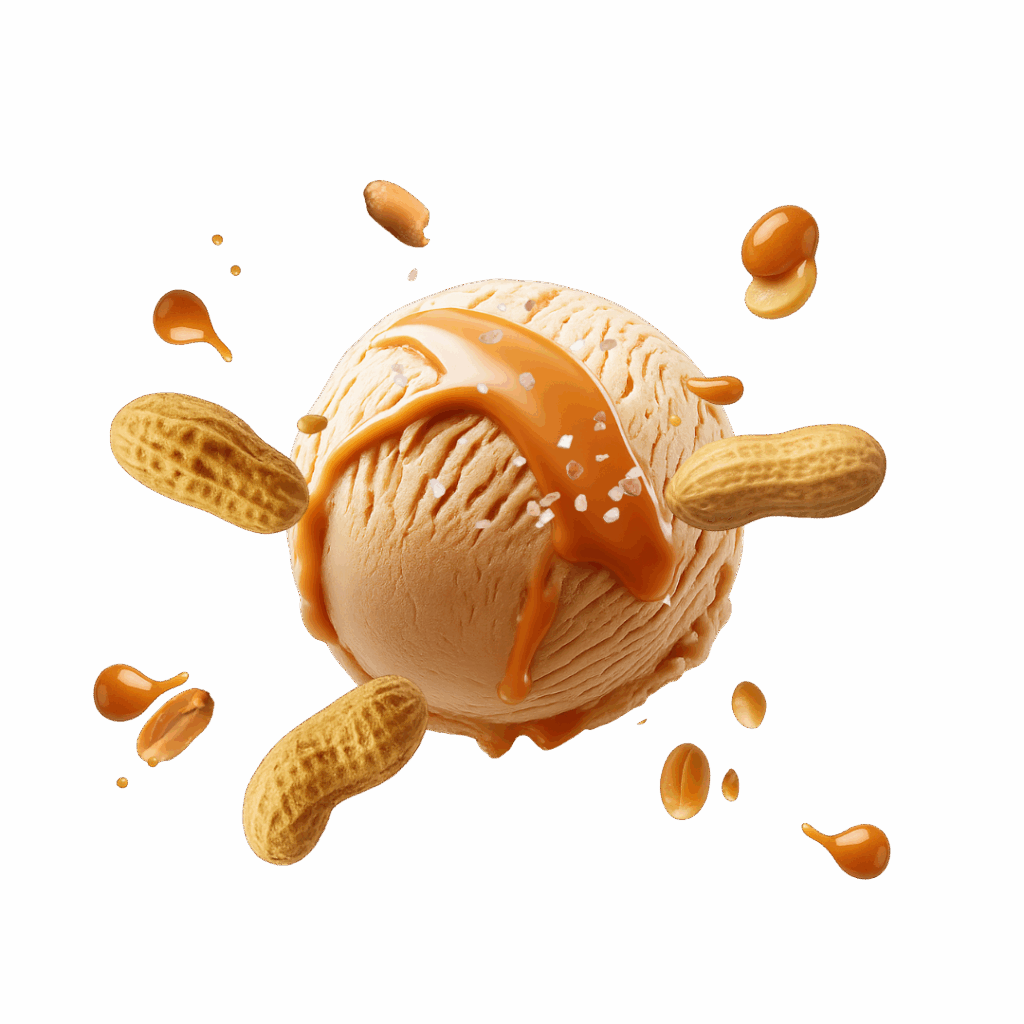 pallina gelato crunch arachide al sale puroh