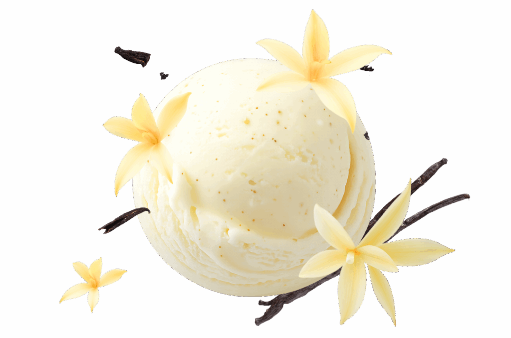 pallina gelato vaniglia puroh