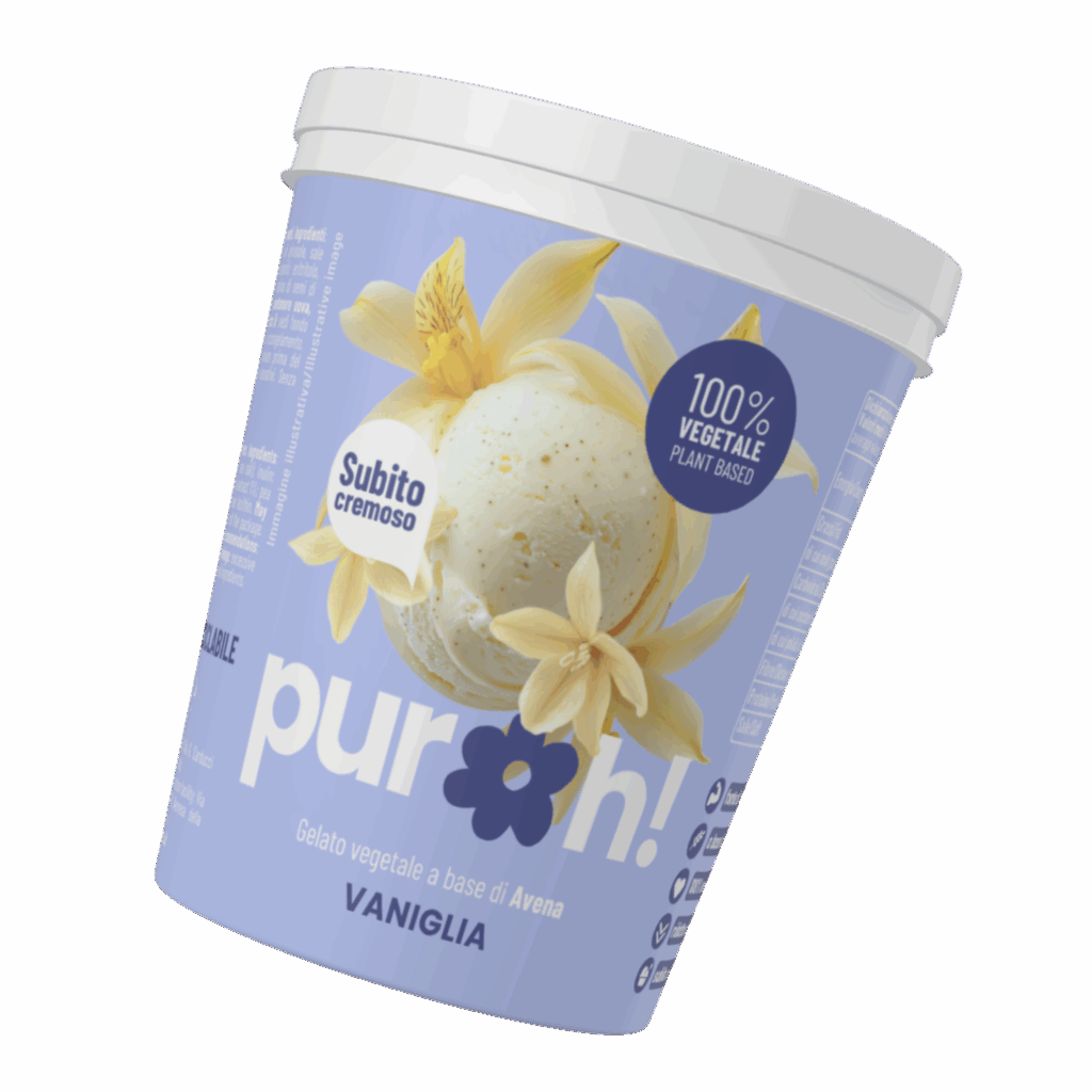 gelato puroh gusto vaniglia plant based